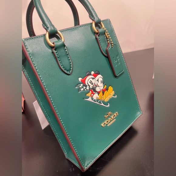 NWT Coach Outlet Disney X Coach North South Mini Tote With Sled Motif - Picture 5 of 9